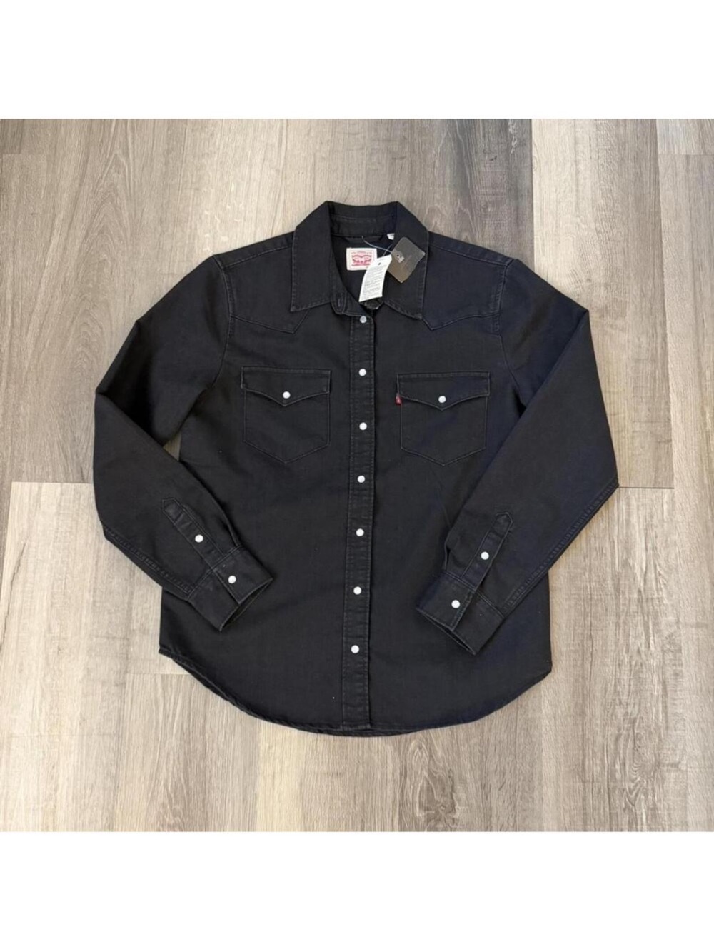 Levi's Black Button-Down denim Shirt NWT